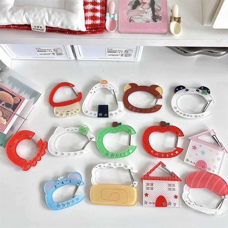 Kawaii Illustration trinkets keychain bag charms Acrylic pendant decoration Carabiner Backpack Pendant Handbook Decoration Gifts W250604