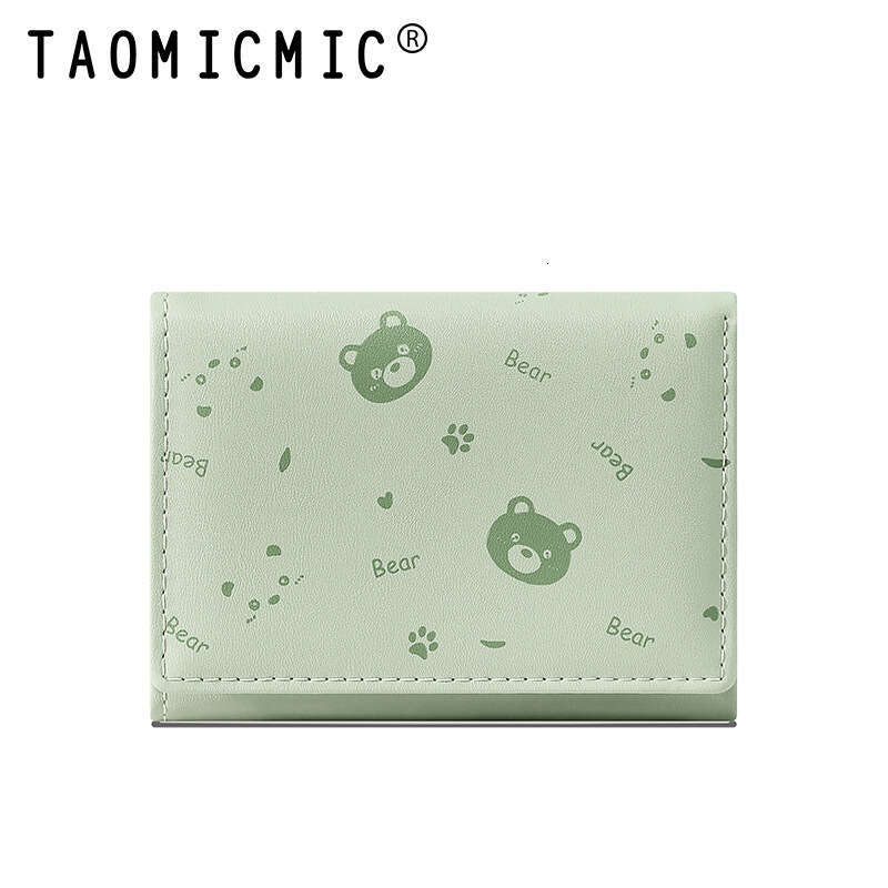 Korean Style Fresh Short 70% off Cute Bear PU Leather Women's Handbag Wallet