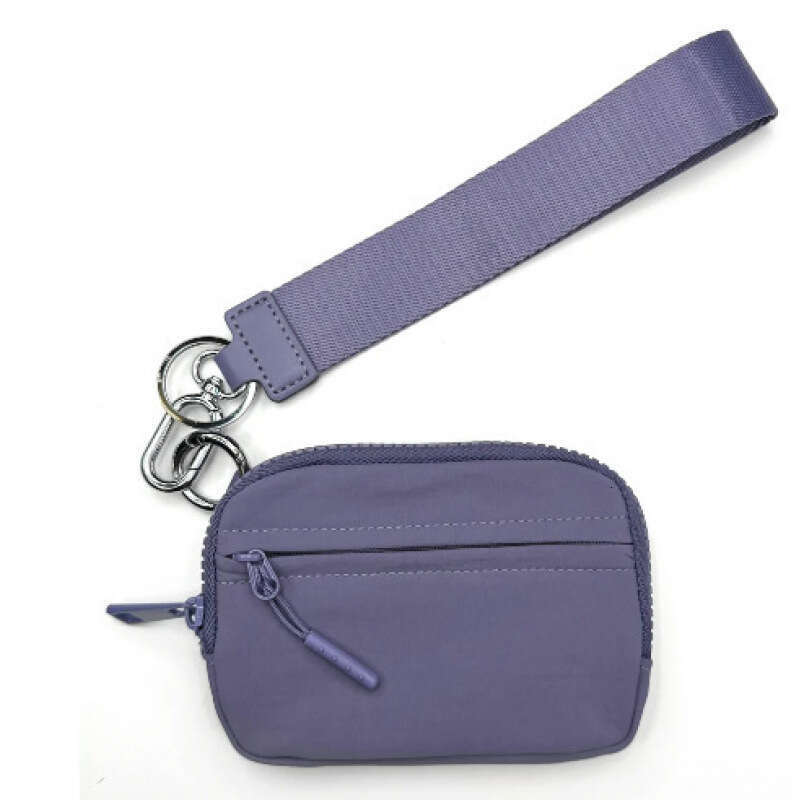 Minimalist Waterproof Nylon Small Wallet Multifunctional Card Holder Keychain Women's Coin Purse