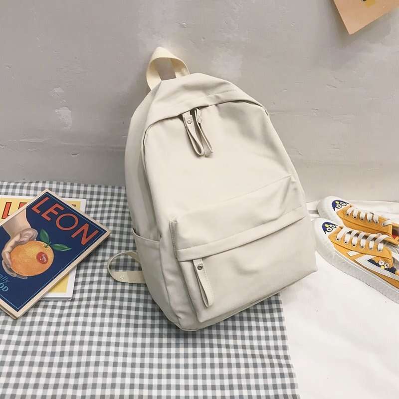Muji Backpack for Middle Girls, Korean Version, Harajuku Ulzzang Style, College Student Backpack, High School Large Capacity Ins Style Double Shoulder