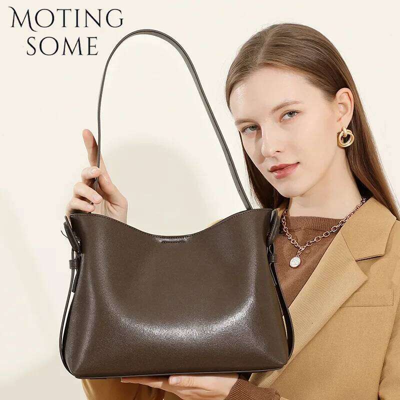 Motingsome Minimalism Women Fallow Style Shoulder Handbag And Purses Designer Satcheles Bosoton Tote 2025 New