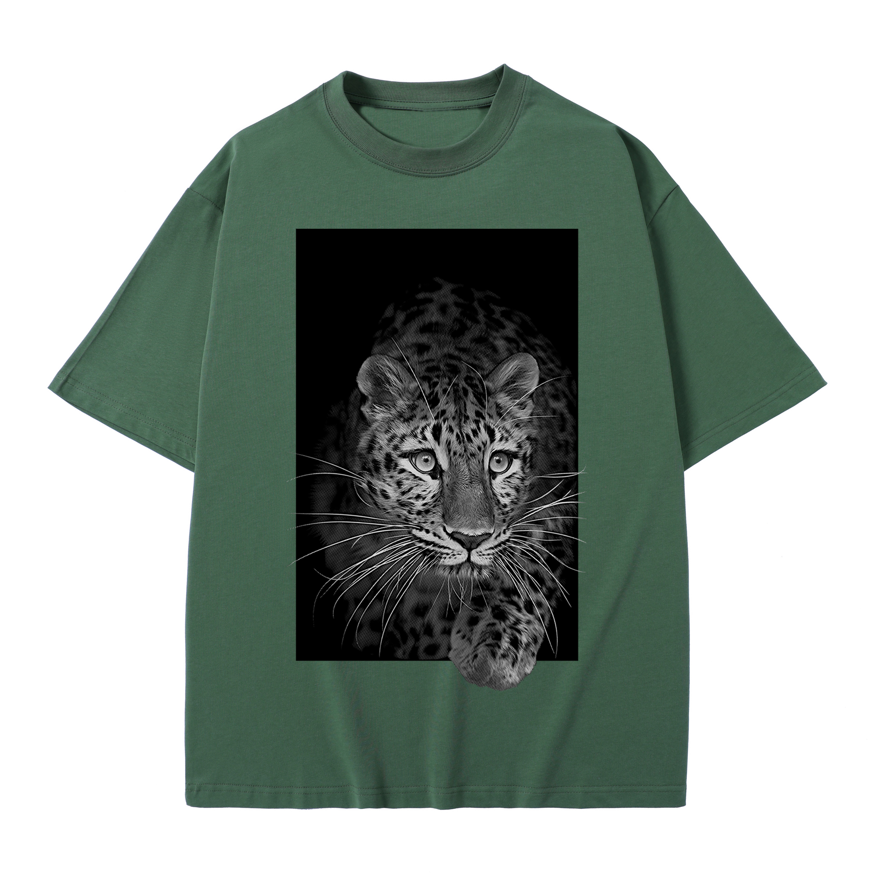 T-shirt men's top designer cotton T-shirt Silver the leopard short sleeved clothing high-quality fashionable T-shirt BROADTRUE