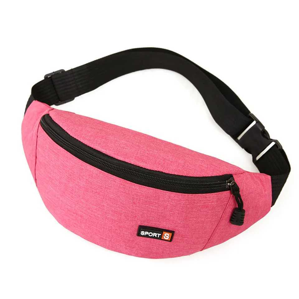 Men Women Waist Bag Zipper Chest Bag Sport Run Fanny Pack Crossbody Bag Fashion Waist Belt Bags Phone Purse Waist Pack for Women W250604
