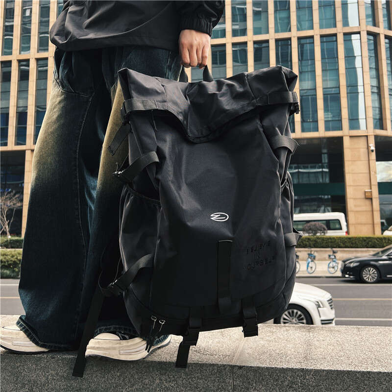 Large Capacity Men's Functional Backpack for Outdoor Hiking, Travel, Sports, Basketball, Students, and School Use