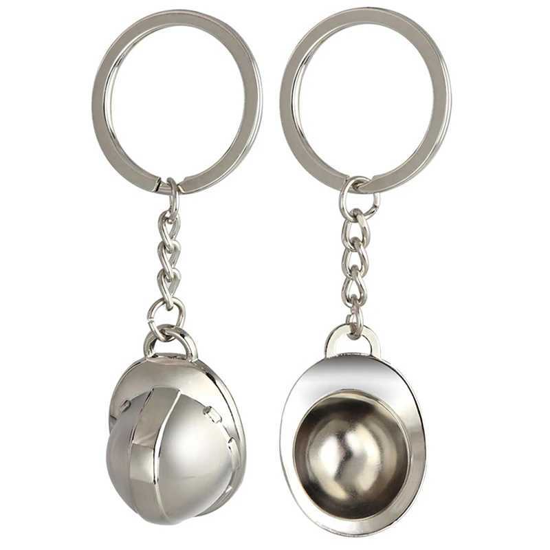 Mini Simulation Metal Hard Hat Keychain Event Holiday Creative Keyring Key Chain Jewelry Gift M250604