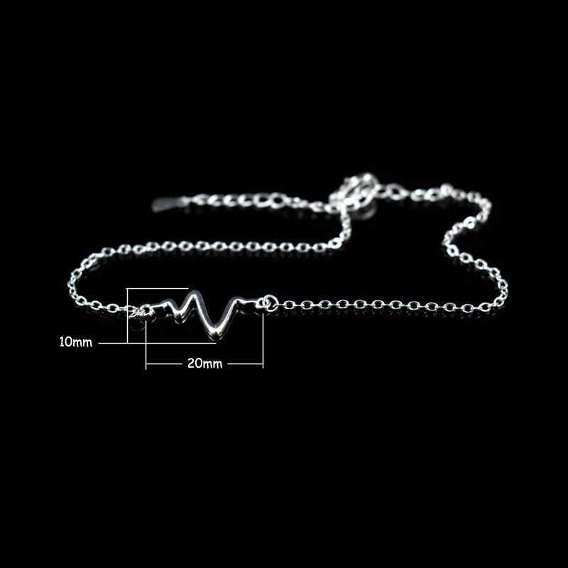 New Sexy Beach Lightning Pendant Anklet 925 Sterling Silver Simple Waves Anklets Bracelets For Fashion Women Foot Chain Jewelry W250604
