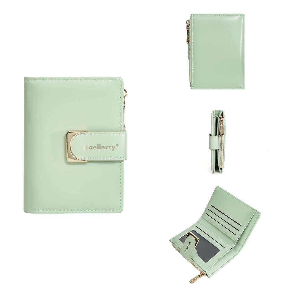 Women's Wallet Female Ins Style Exquisite Short Buckle Multi-Card Slot Coin Purse Card Holder High-End Feel