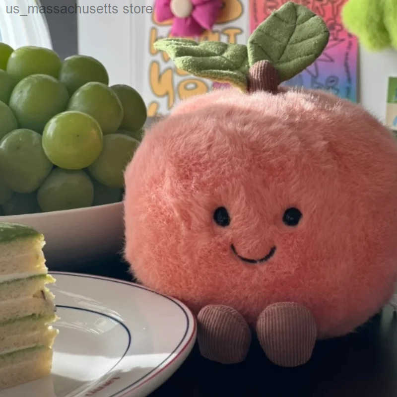 Cherry Peach Pear Plush Doll Stuffed Doll Cute Fun Shop Soothing The Doll Decor Valentines Festival Birthday Gift y250604D50V