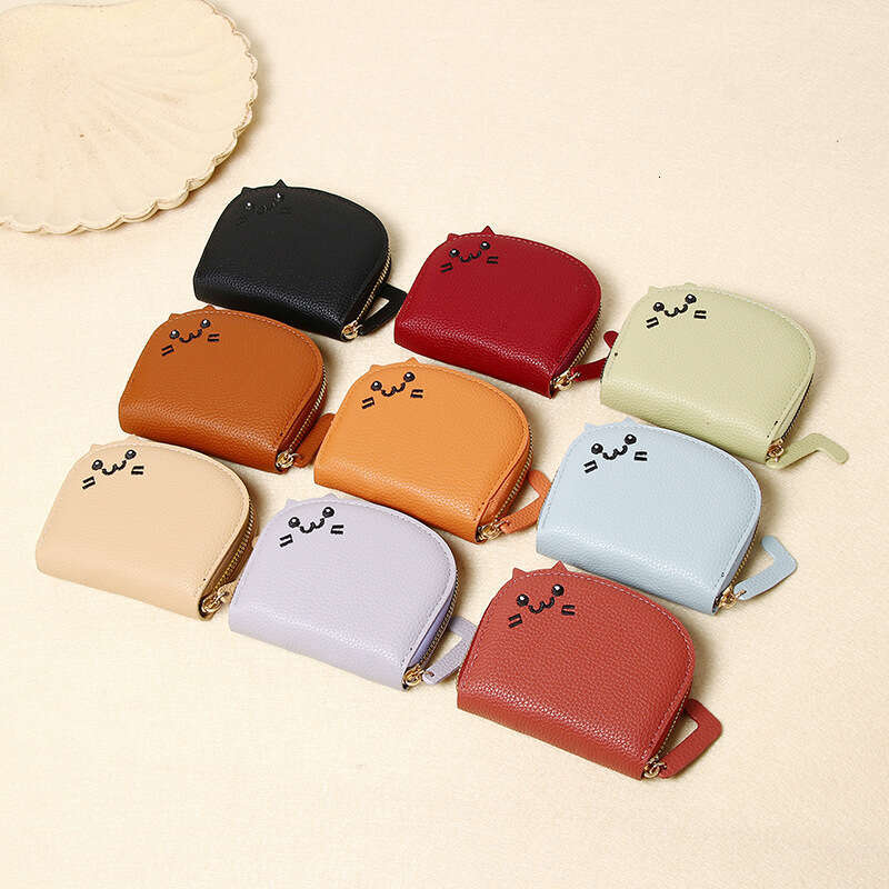 2025 New Cat Card Holder for Women, Compact and Cute, Multi-Card Slot, High-End Cartoon Coin Purse