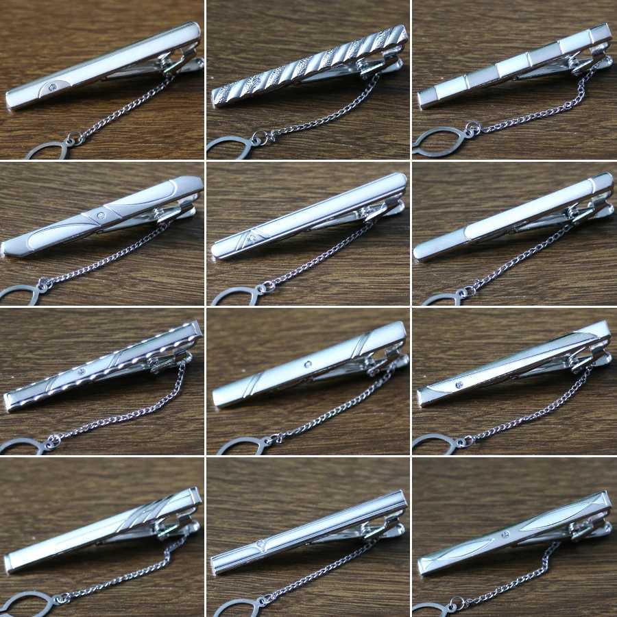 New Tie Clip Fashion Style Necktie Men Metal Simple Bar Clasp Practical Bowtie Clasp Tie Pin for Mens Gift Accessories W250604