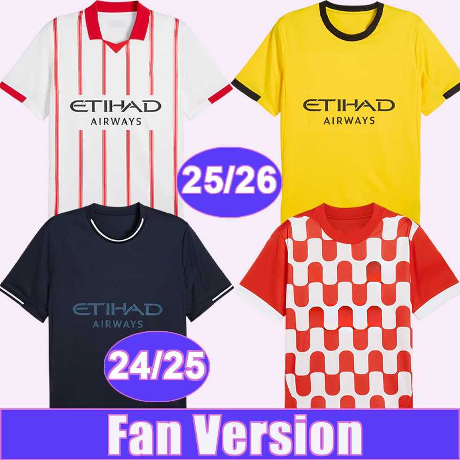 24 25 26 Girona Mens Soccer Jerseys STUANI TSYHANKOV ASPRILLA PORTU MIGUEL ARNAU ROMEU BLIND HERRERA Home Away 3rd Football Shirts Adult Uniforms