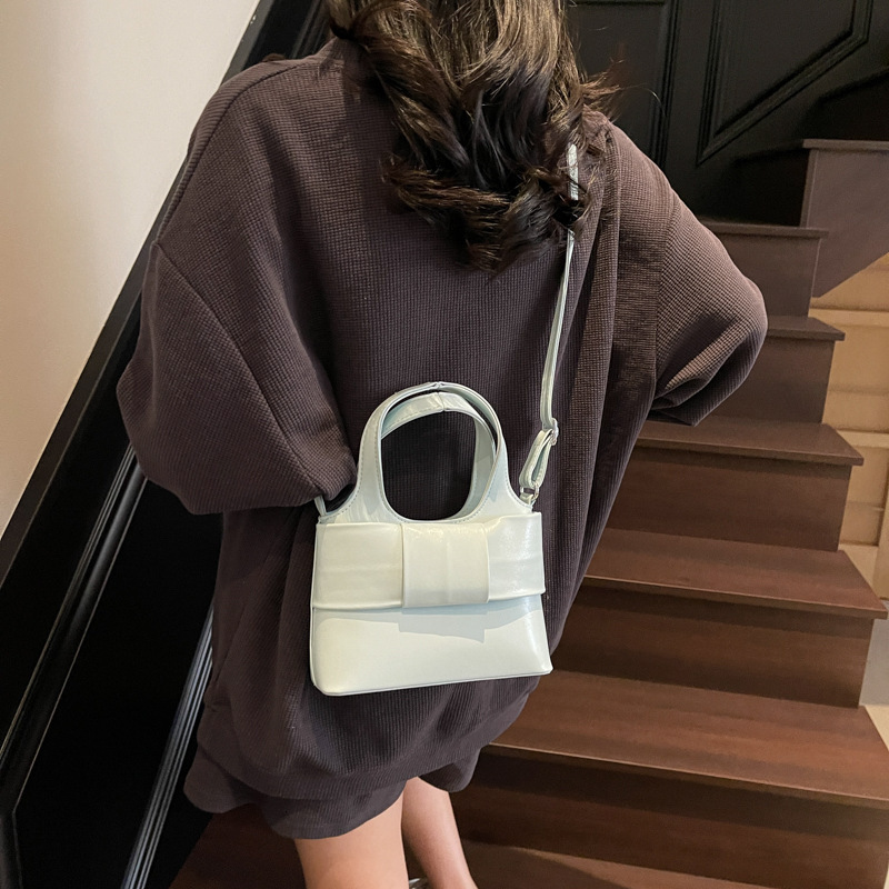 designer Niche Design Handbag 2025 New Pink Sweet Bowknot Bag for Women High-Quality Texture Shoulder Crossbody Bag