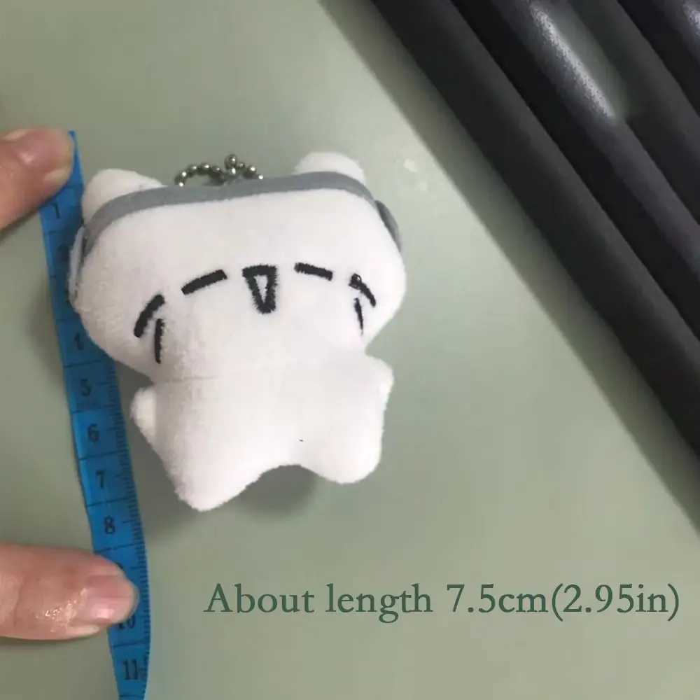 Cartoon Plush Cat Pendant Earphone Cat Doll Cute Plush Hangings Ornament Bag Accessories Car Pendant Keys Accessories Keychain W250604