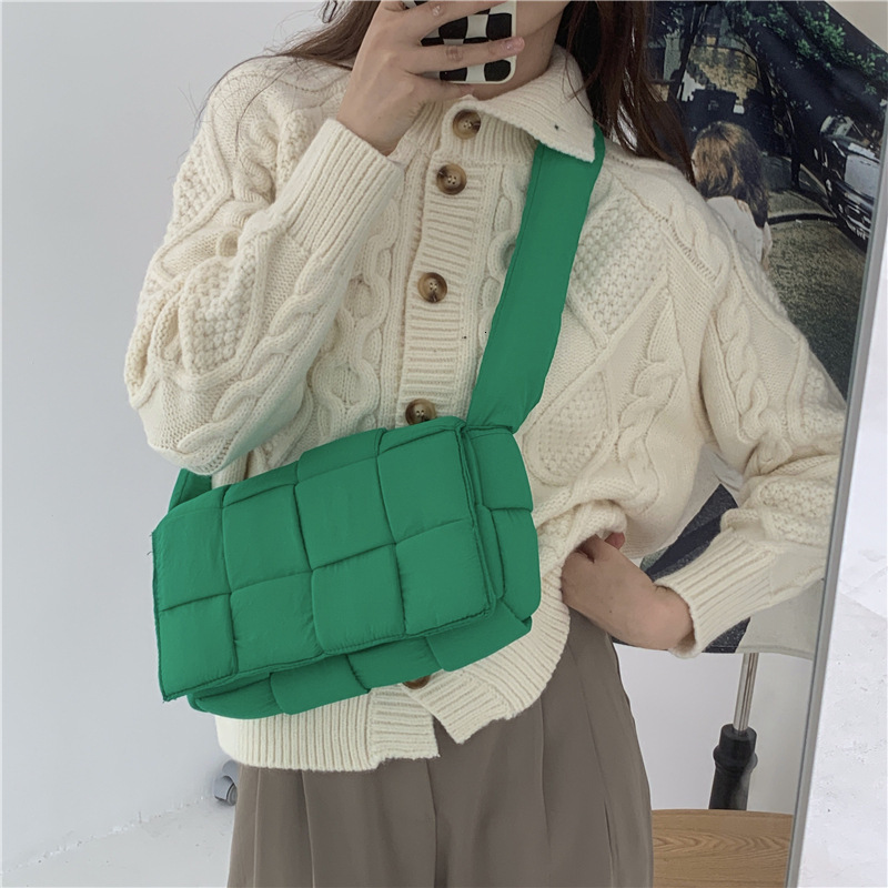 Autumn and winter new woven bag multifunctional shoulder bag designer large capacity women's fashionable shoulder bag