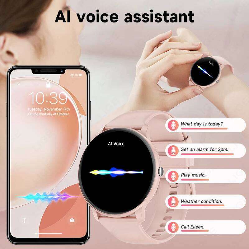 LIGE Smart Watch Women Men Bluetooth Call Sports Fiess Watches Heart Rate Health Monitor Smartwatch Ladies For Android iOS New