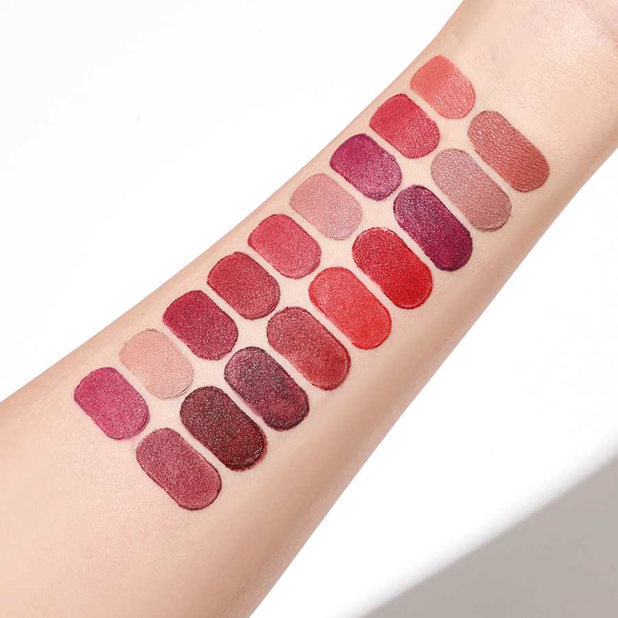 18 pcs per pack Mini Capsule Lipstick Matte Velvet Matte Non-sticky Lip Gloss OPP Pouch Creative Lipstick for Daily Use DH1007