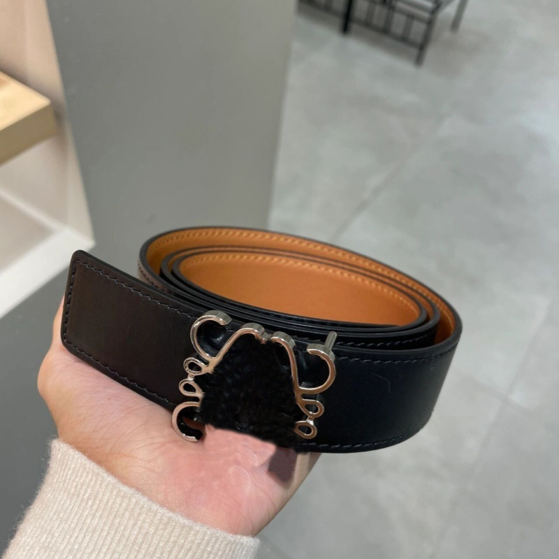 Simple luxury belt letter printing plated silver smooth buckle belts for women designer white genuine leather waistband fa220