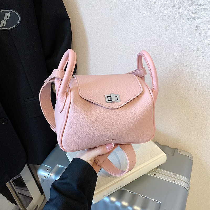 designer Korean Niche Underarm Bag for Women 2025 New Trend Spring Fashion Lychee Pattern Basket Bag Versatile Crossbody Bag