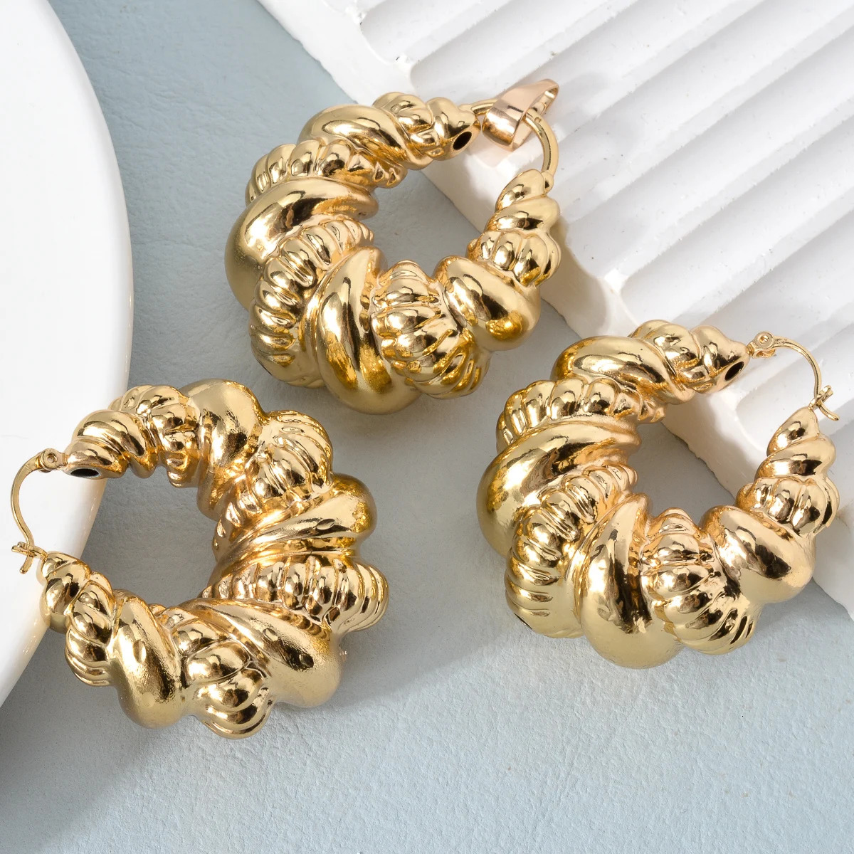 Sunny Jewelry Fashion African Earrings Pendant Big Jewelry Sets Women Girl Large Light Style For Wedding Party Trendy Gifts 250530