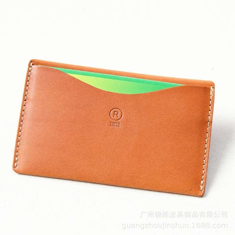 Lotte Hot-Selling Genuine Short Crazy Horse Leather Men's Business Simple Multi-Functional Passbook Storage Bag