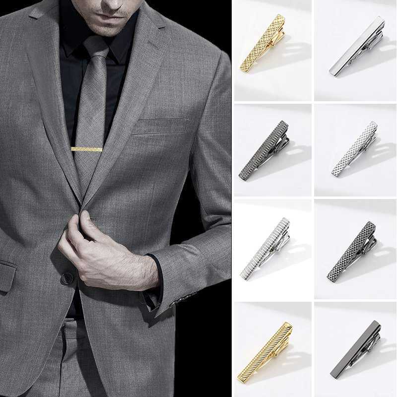 New Metal Silver Color Tie Clip For Men Wedding Necktie Tie Clasp Clip Gentleman Ties Bar Crystal Tie Pin For Mens Accessories W250604