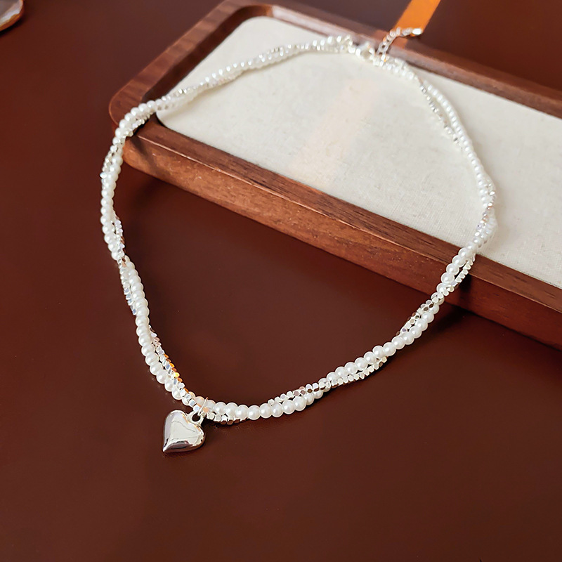Irregular pearl necklace, light luxury, high-end, niche fashion