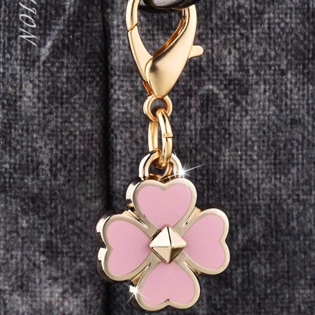 Fashion Bear Cherry Letter C Flower Keychains For Women Metal Y2K Exquisite Bag Pendant Car Key Ring Jewelry Gift Accessories W250604