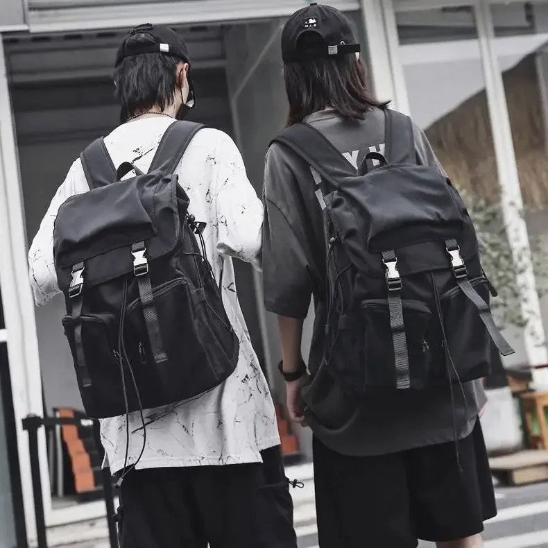 Backpack Nylon Unisex Solid Softback Casual Fashion Backpack High-Capacity School Bag Travel Backpack 250606