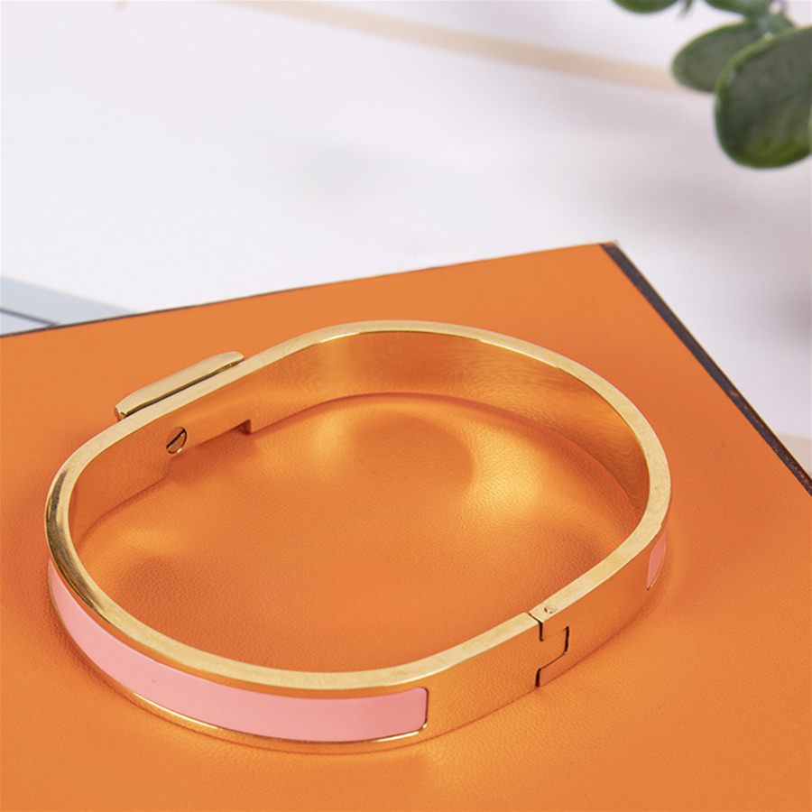 Fine Bracelets Enamel Colorful Fashion Woman Bracelet for Man Womens Jewelry Bracelet Jewelry 8 Color Optional with BOX