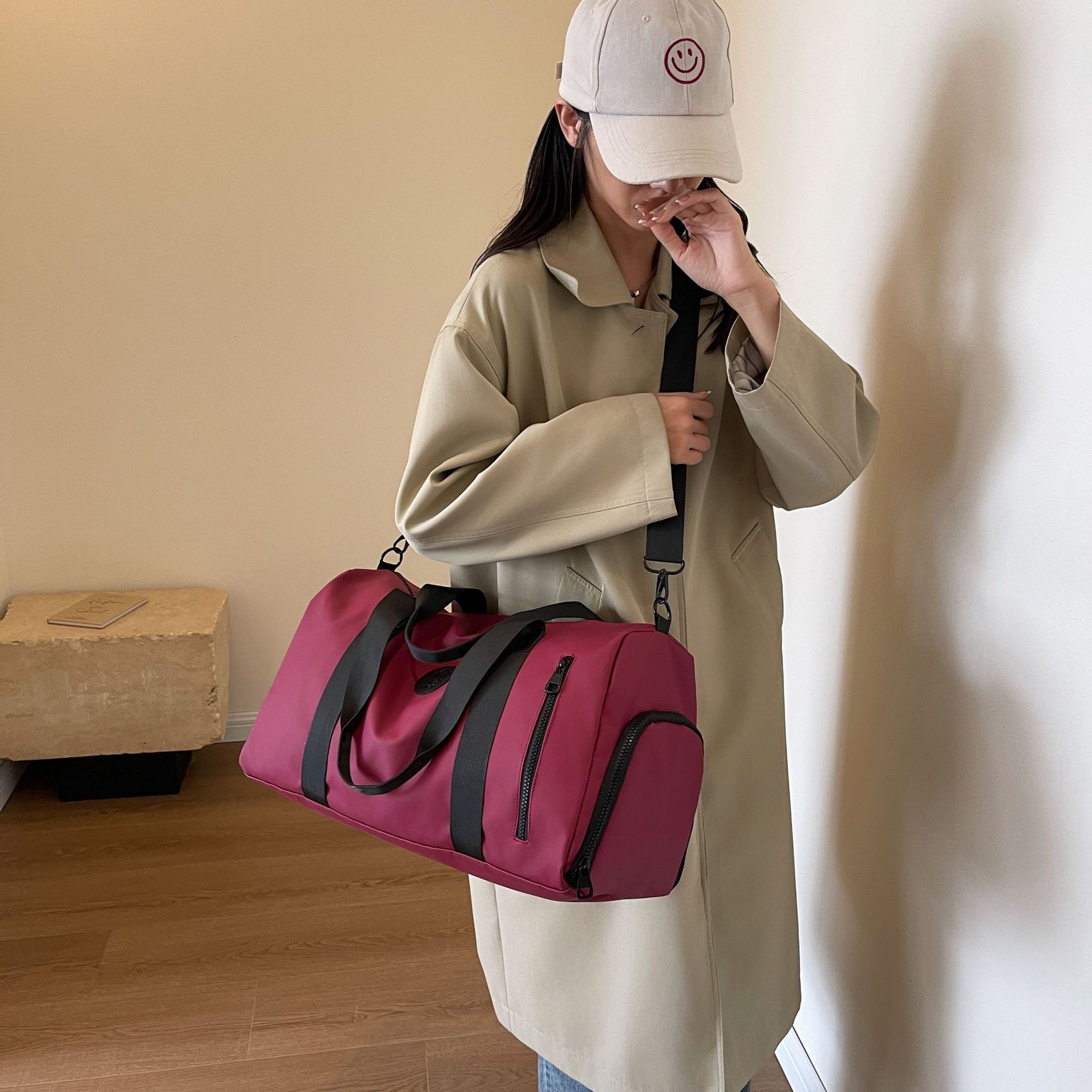 Travel Men Large Capacity Handbag for Women Short Business Trip Clothes Lage with Dry and Wet Separation Fiess Bag