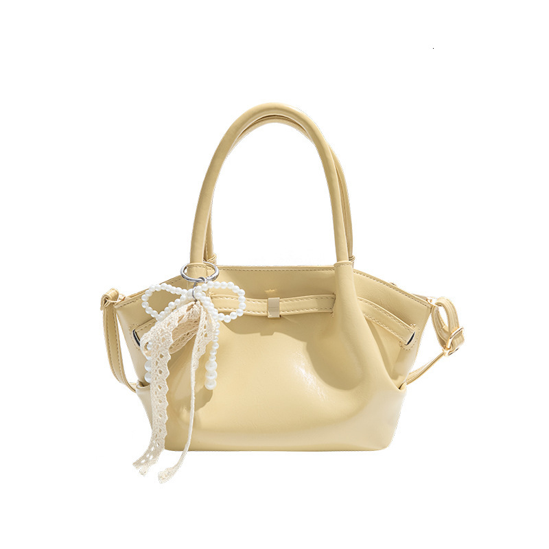 designer Korean Niche Handheld Basket Bag for Women 2025 New Trendy Fashion Sweet Lace Bucket Bag Cros