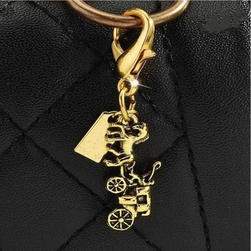 Exquisite High-end Flower Dinosaur Keychains For Women Y2k Bag Pendant Car Keyring Jewelry Gift Decoration Accessories M250604