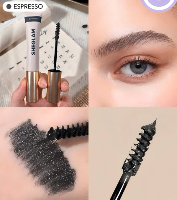 2025 New Product Spiral Head Eyebrow Gel and Dyeing Brow Cream Natural Three-Dimensional Long-Lasting Waterproof and Stiffening Dyeing Cream