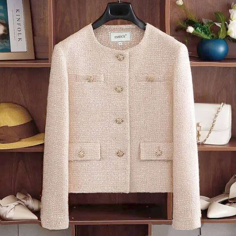 Women's Kanai Elegance Coat - Stylish French Tweed Jacket with a Modern Twist