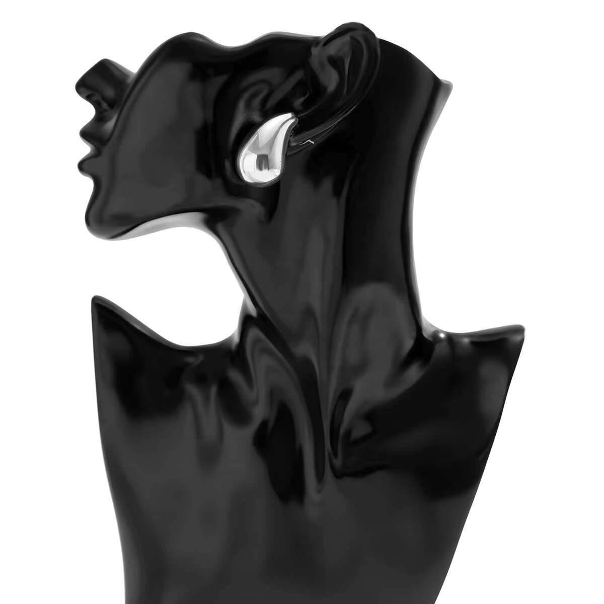 Hot Sale Fashion Jewelry Sets 18K Gold Plated Alloy Simple Tear Drop Earrings Water Drop Necklace and Earrings Sets for Women