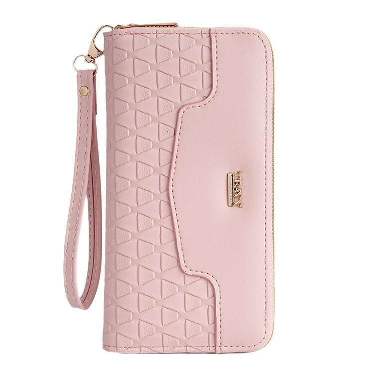 Women's Wallet Long Double Zipper Clutch Multi-Function Phone Coin Purse Card Holder High-End Feel