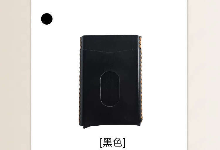 Women's Men's Aluminum Alloy Genuine Leather Business ID Card Holder