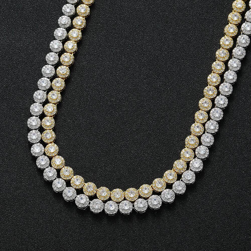 6MM Round CZ Tennis Chain Necklace for Women Fashion Accessory BC246