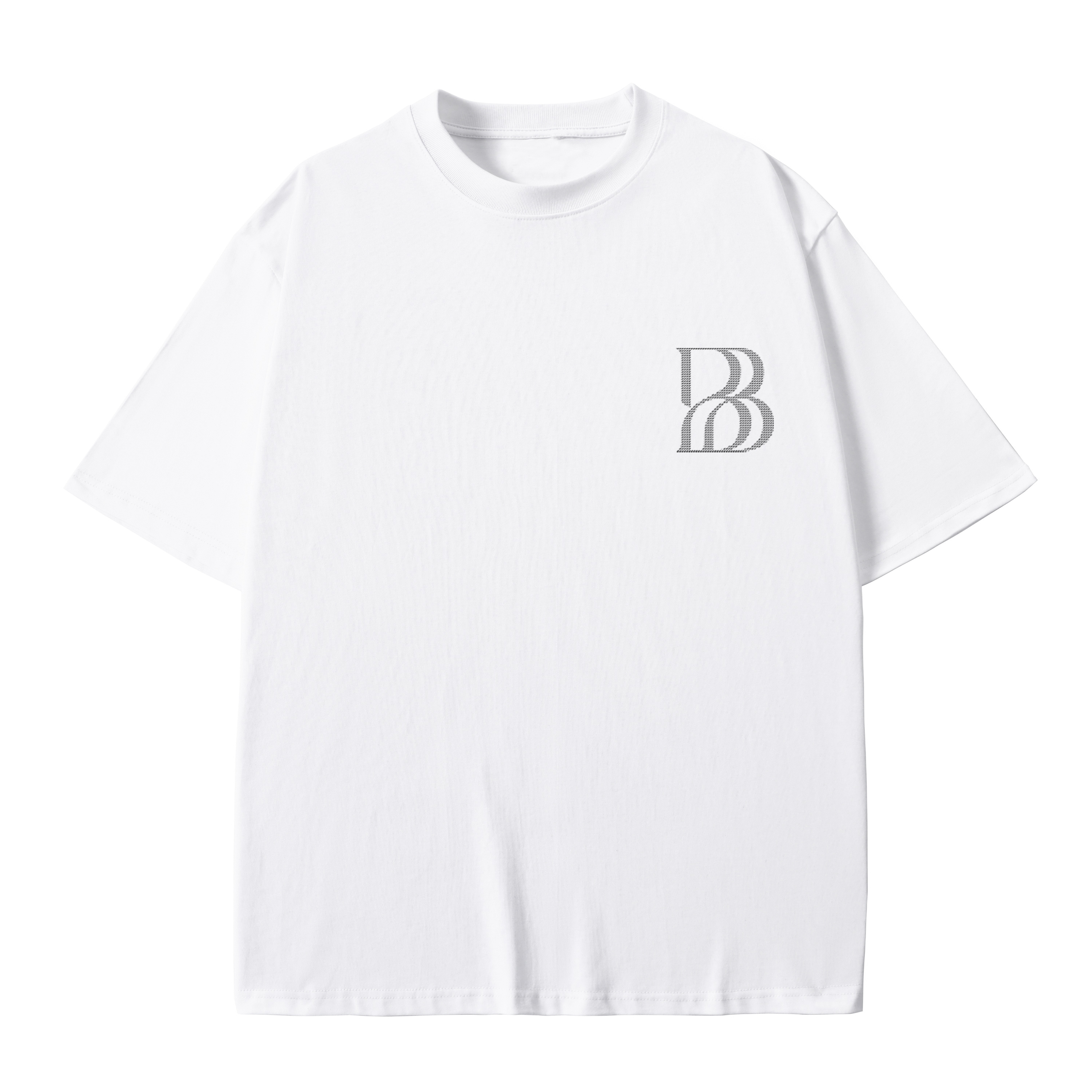 T-shirt men's top designer cotton T-shirt Silver the LOGO short sleeved clothing high-quality fashionable T-shirt BROADTRUE