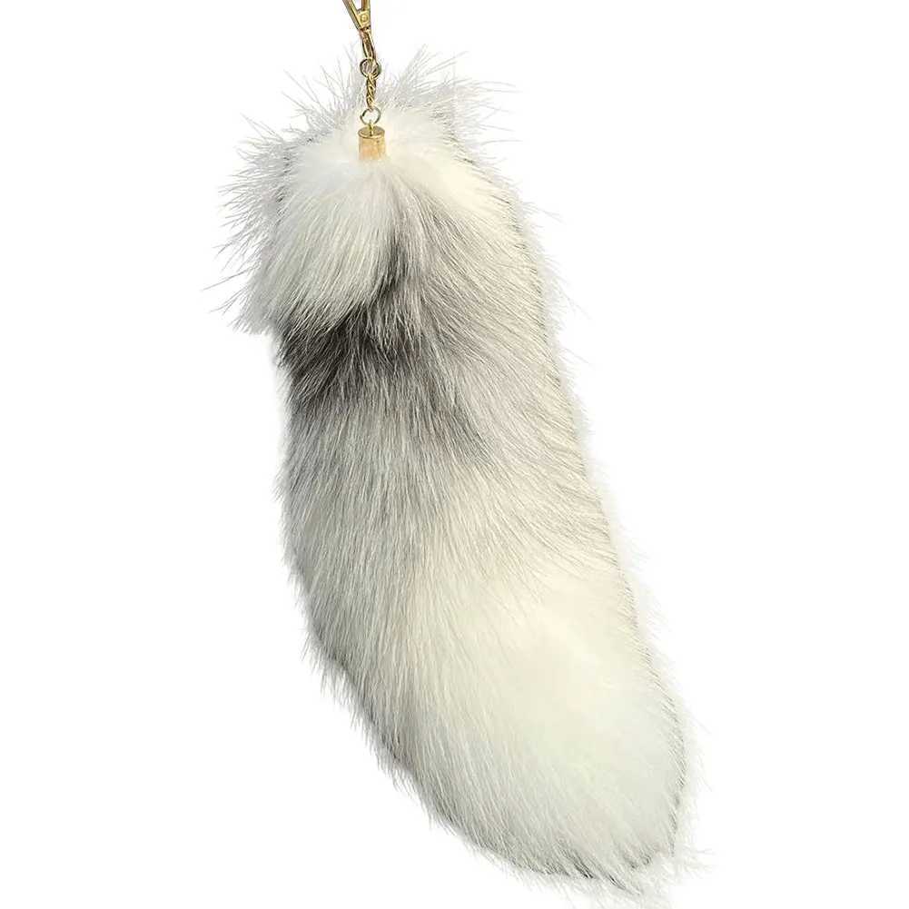 Huge Fluffy Faux Fur Fox Tail Keychain Therian Tail Fox Tail Keychain Fur Pendant Key Chain Keychain Pendant Gift for Women Girl M250604