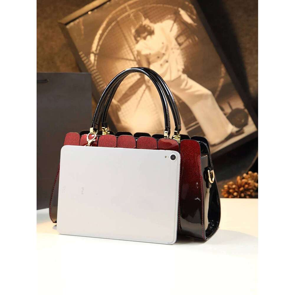 Women's Bags Designer Vintage Large Capacity Tote PU Crossbody Bag, Women's Classic Casual Handbag & Shoulder Purse