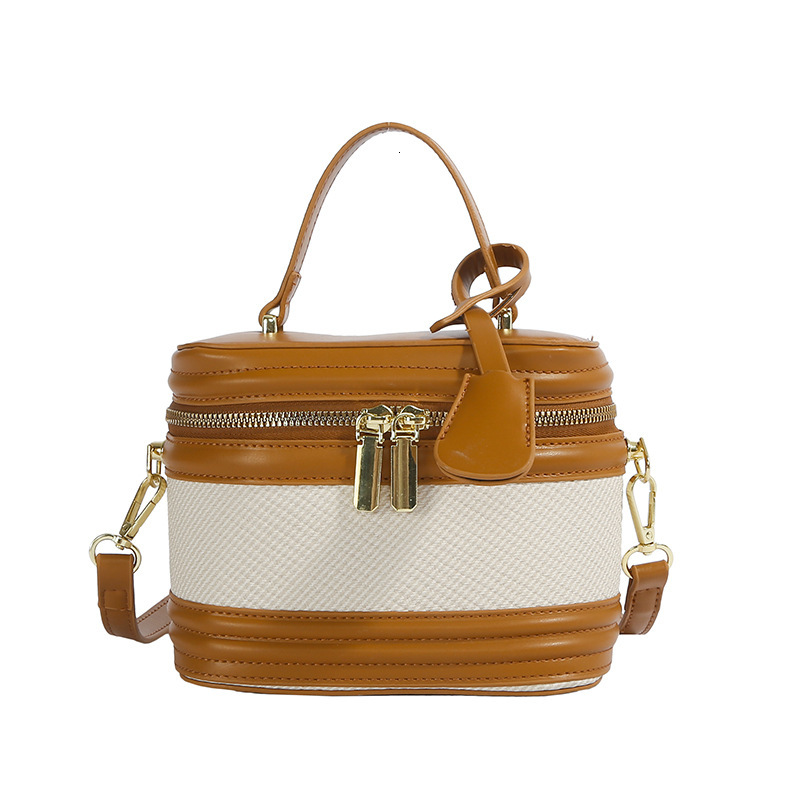 designer Patchwork Color-blocking Handbag for Women 2025 New Fashionable Stylish Shoulder Bag Versatile Light Luxury Crossbody Bag