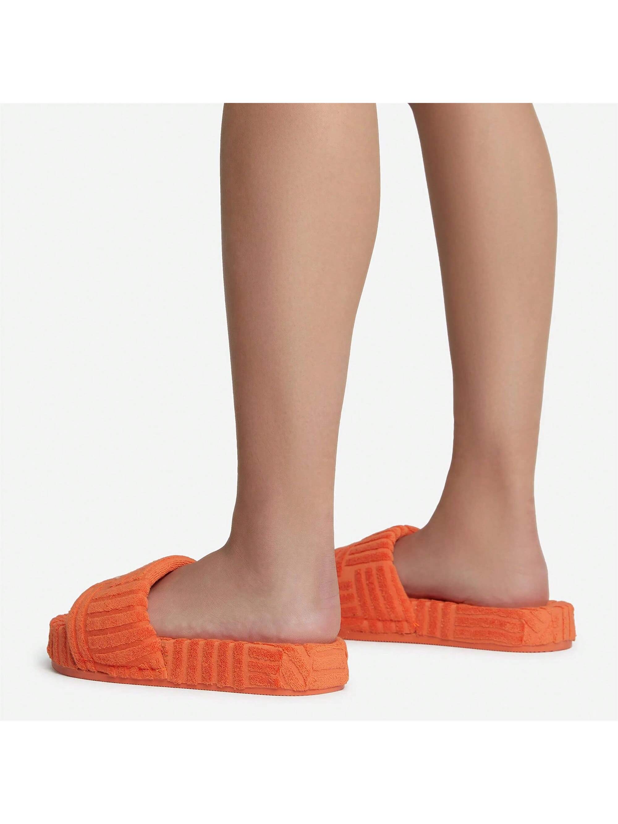 arqa womens fuzzy opentoe slippers soft comfy memory foam indoor house shoes