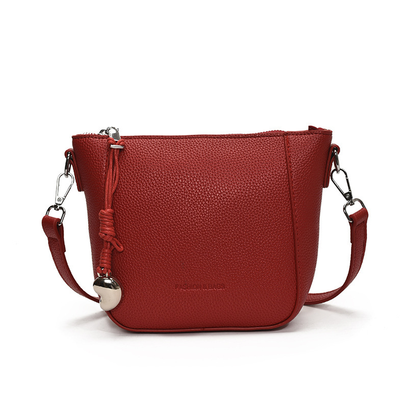 designer 2025 New High-Quality Texture Korean Style Simple Casual Bucket Bag for Women Fashionable Texture Commuter Shoulder Crossbody Bag for Women