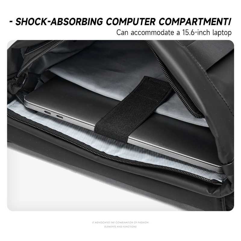 Travel Backpack Men Business Backpack School Waterproof Bag Large Capacity Leather Backpack Casual PVC Bag For Managers TeenagersW250603