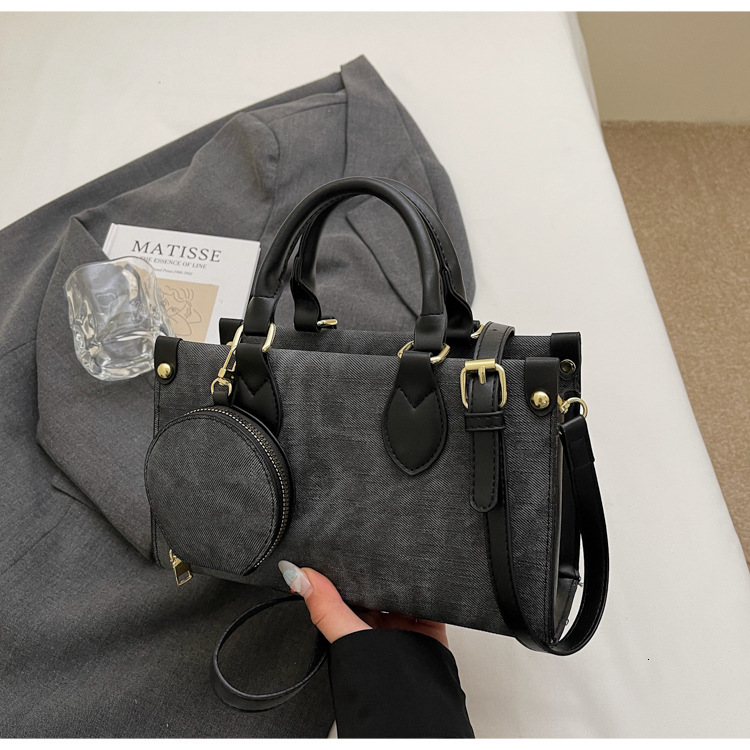 Women's Handbag 2025 New Free Shipping Fashion Color-blocking Retro Versatile Shopping Bag Simple Commuter Shoulder Designer Crossbody Bag