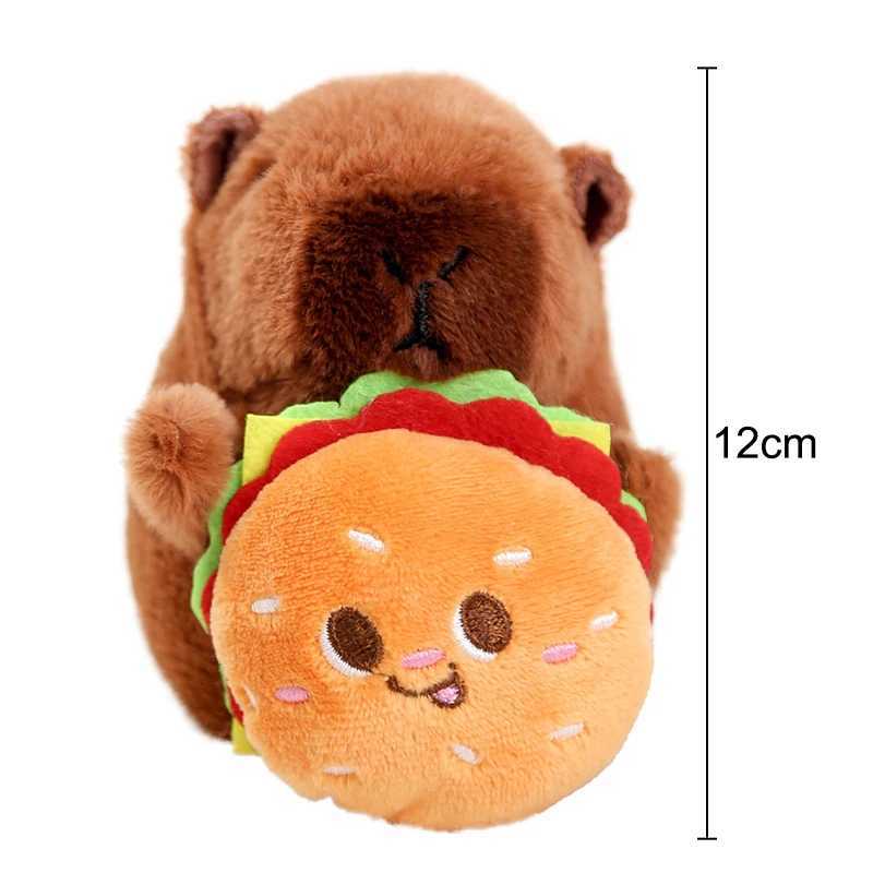 Cartoon Capybara Plush Keychain Pendant Bag Hanging Decoration Accessories Cute Fashion Stuffed Doll Toy Keyring Kids Gift W250604