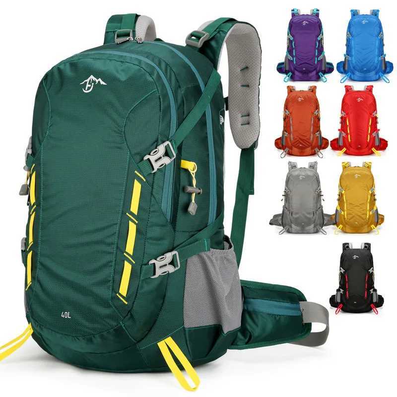 Outdoor Travel Hiking Backpack 30-40L Rainproof Nylon Cover Camping Bag W250603