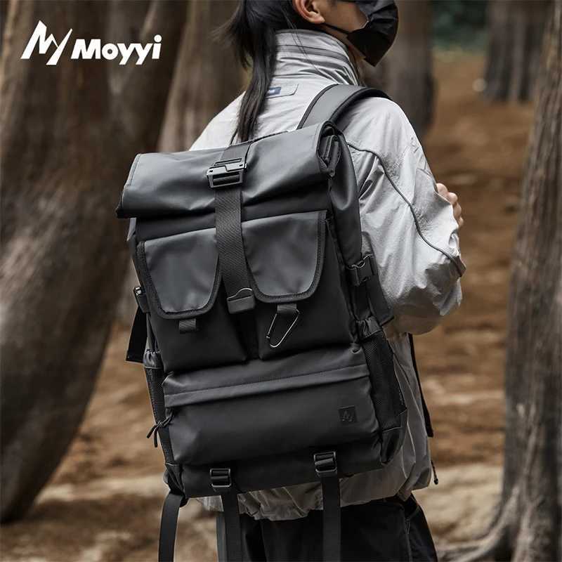MOYYI Men Travel Backpack Business Laptop Bag Large Capacity School Backpack Fashion Backpack Sport Hiking Bags Waterproof W250603