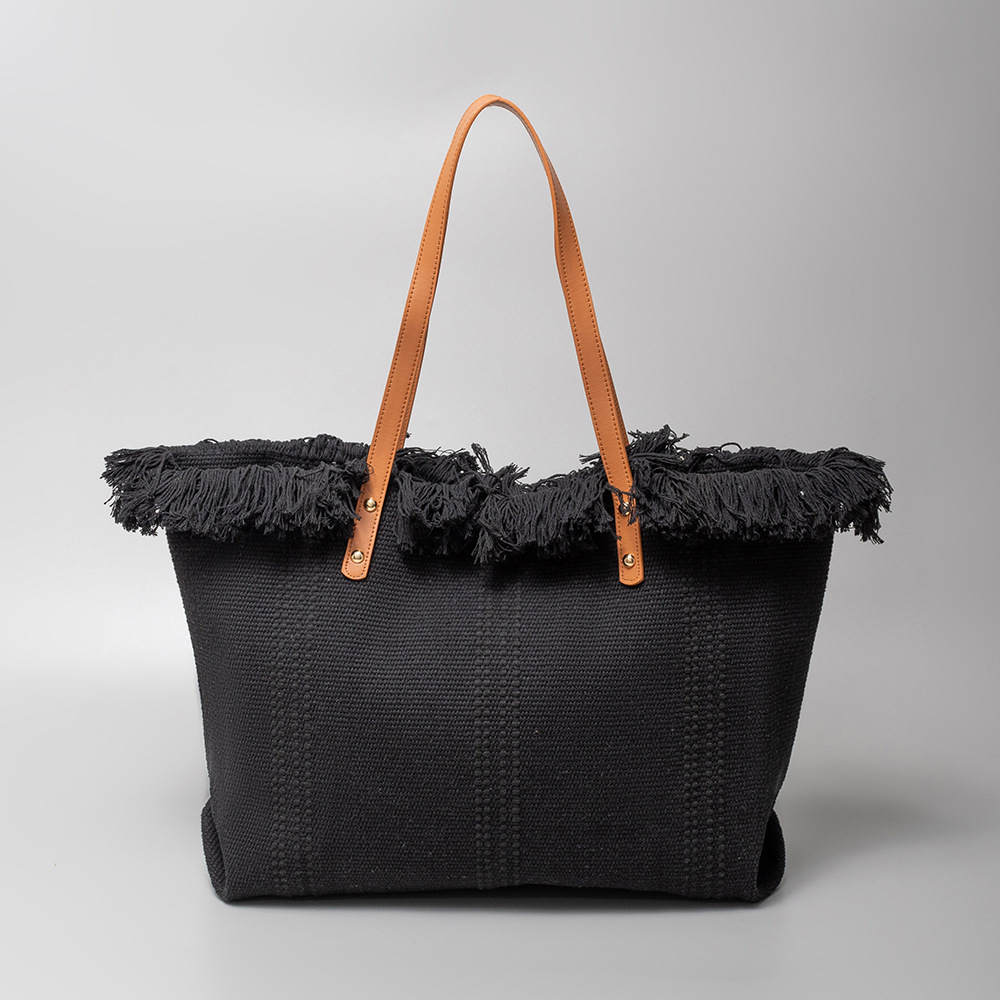 Cross border fashion large capacity canvas handbag women s shoulder bag new beach fashion bag designer women s fashionable crossbody bag